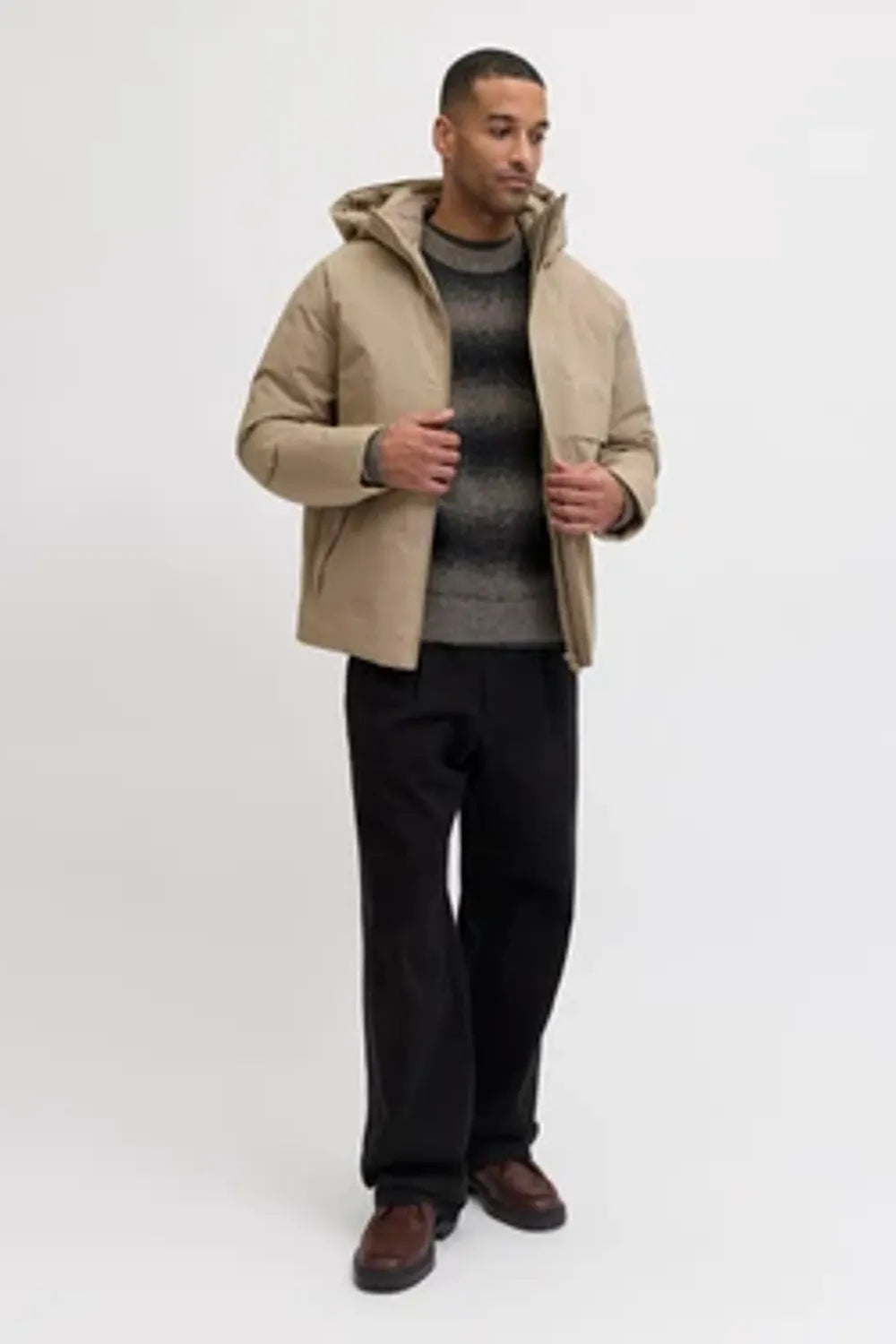 Jack & Jones Erkek Koyu Kahverengi Ceket 12280905