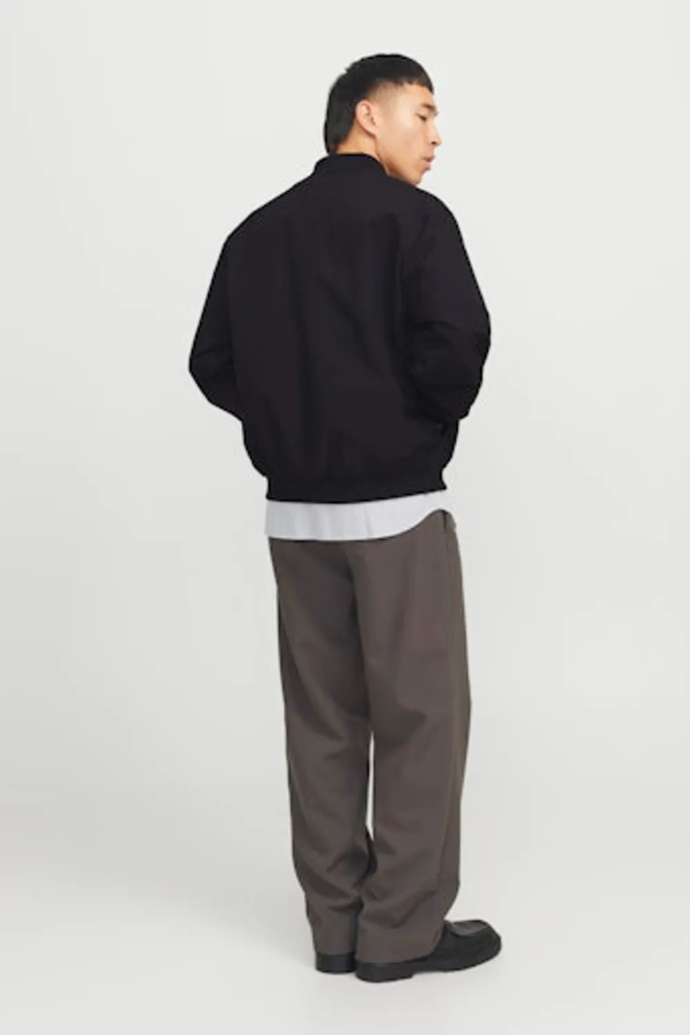 JACK JONES Erkek Siyah Bomber Ceket 12268608