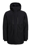 JACK JONES Erkek Siyah Kapüşonlu Mont 12264839