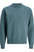 JACK JONES Erkek Turkuaz Crew Neck Kazak 12261852
