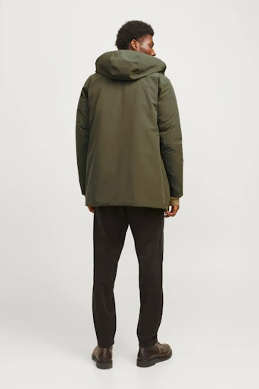 JACK JONES Erkek Haki Parka 12258403