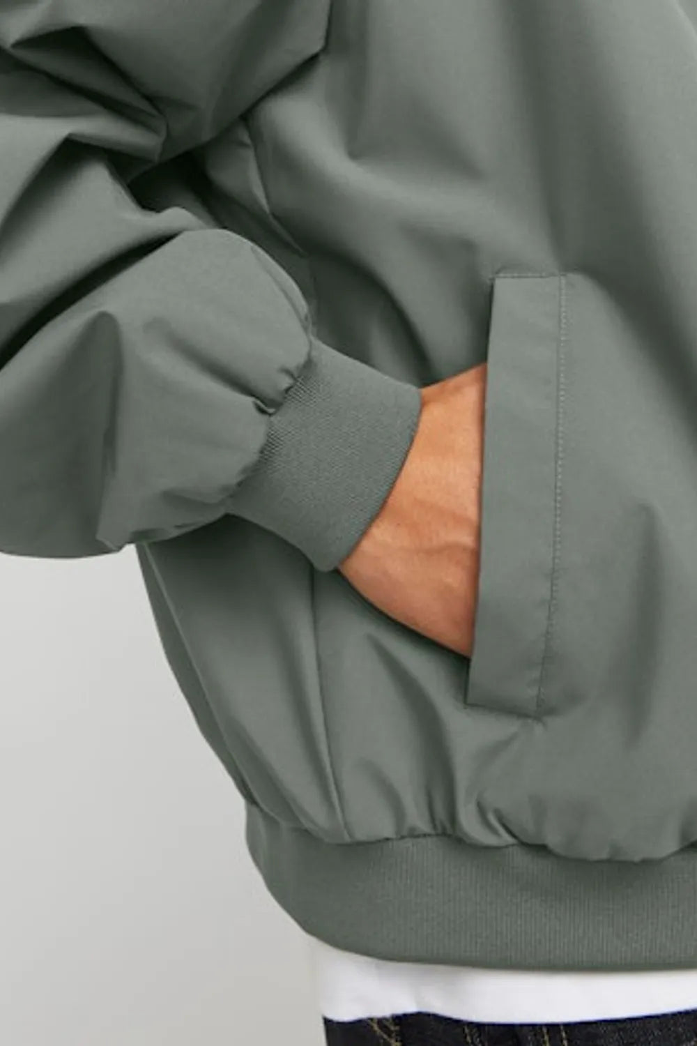 JACK JONES Erkek Yeşil Bomber Ceket 12268608