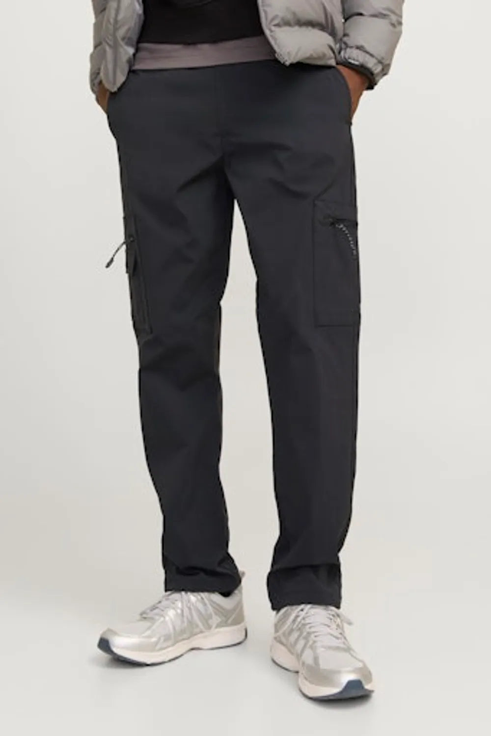 JACK JONES Erkek Siyah Tech Cargo Pantolon 12260913