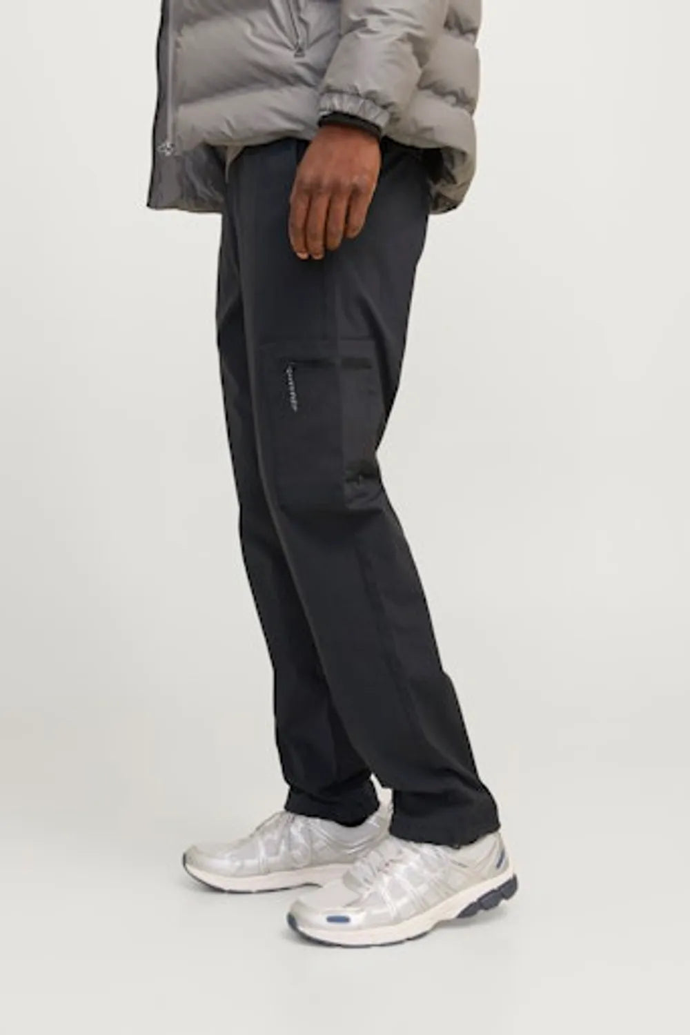 JACK JONES Erkek Siyah Tech Cargo Pantolon 12260913