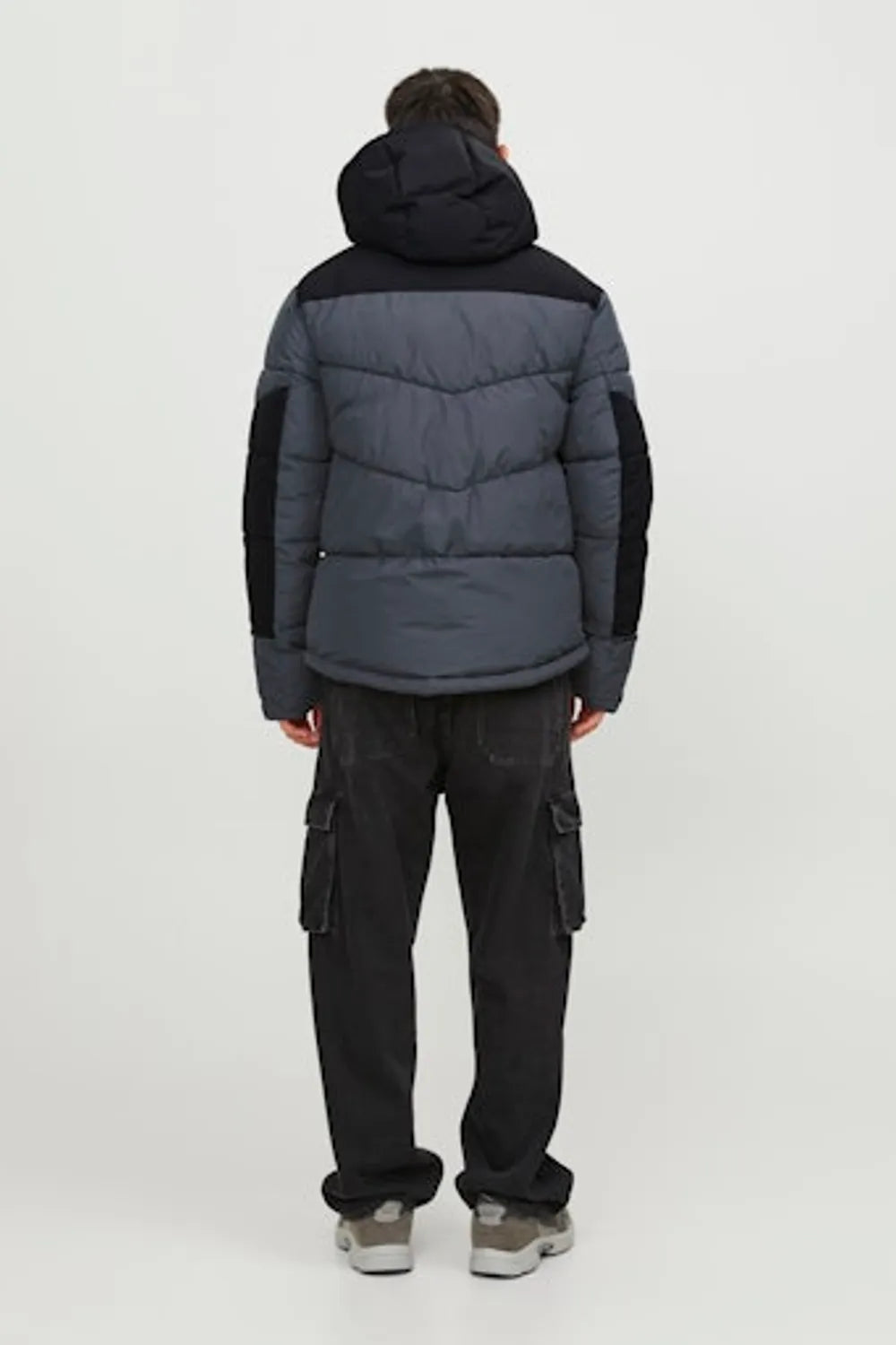 Jack Jones Erkek  Şişme Puffer Gri Mont  12239001G