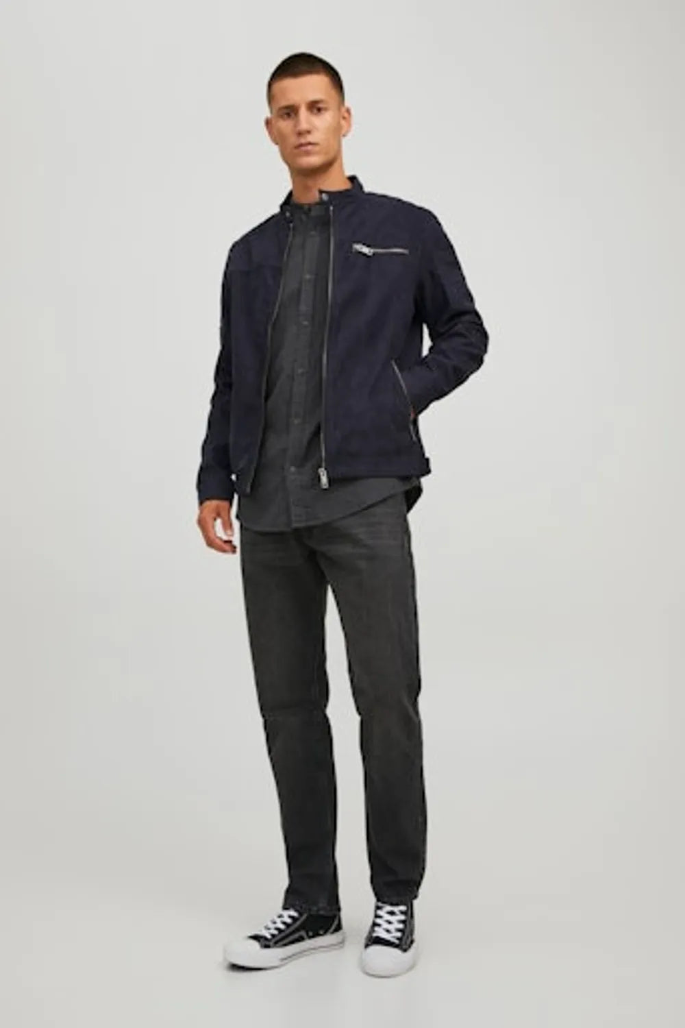 Jack & Jones Erkek Siyah Ceket 12147218