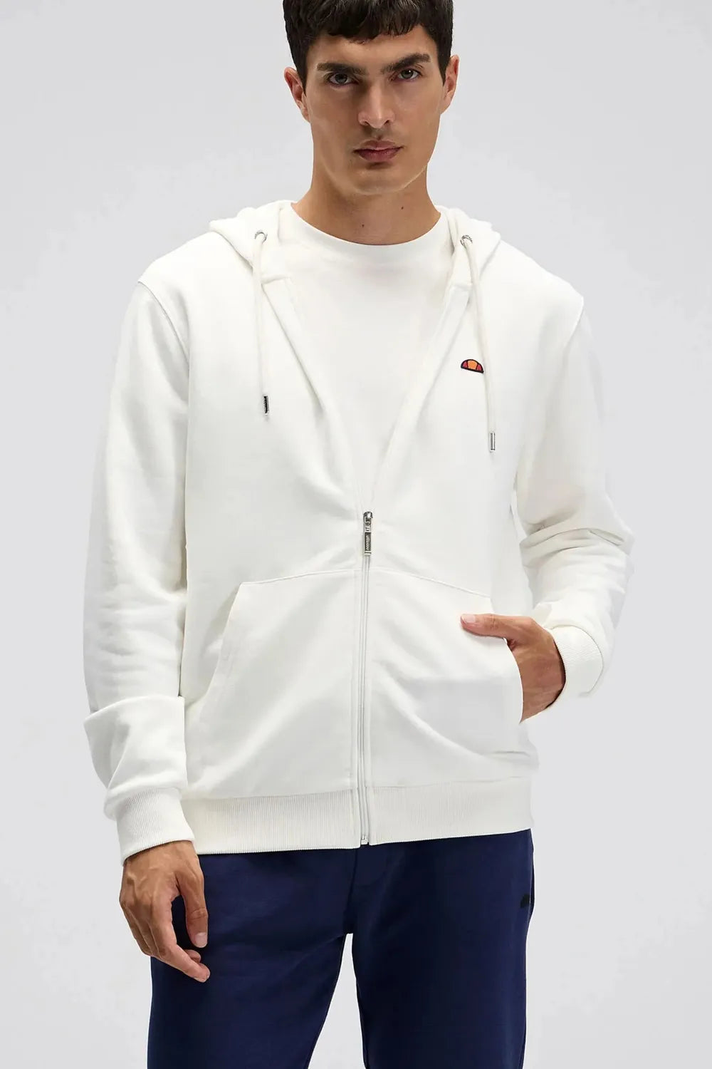 Ellesse Erkek Beyaz Kapüşonlu Sweat EM581-OF