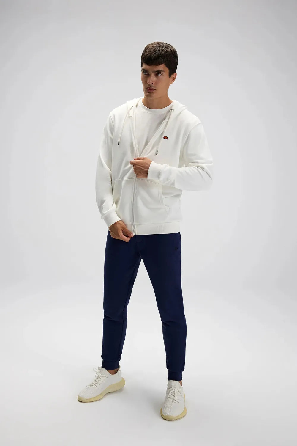 Ellesse Erkek Beyaz Kapüşonlu Sweat EM581-OF