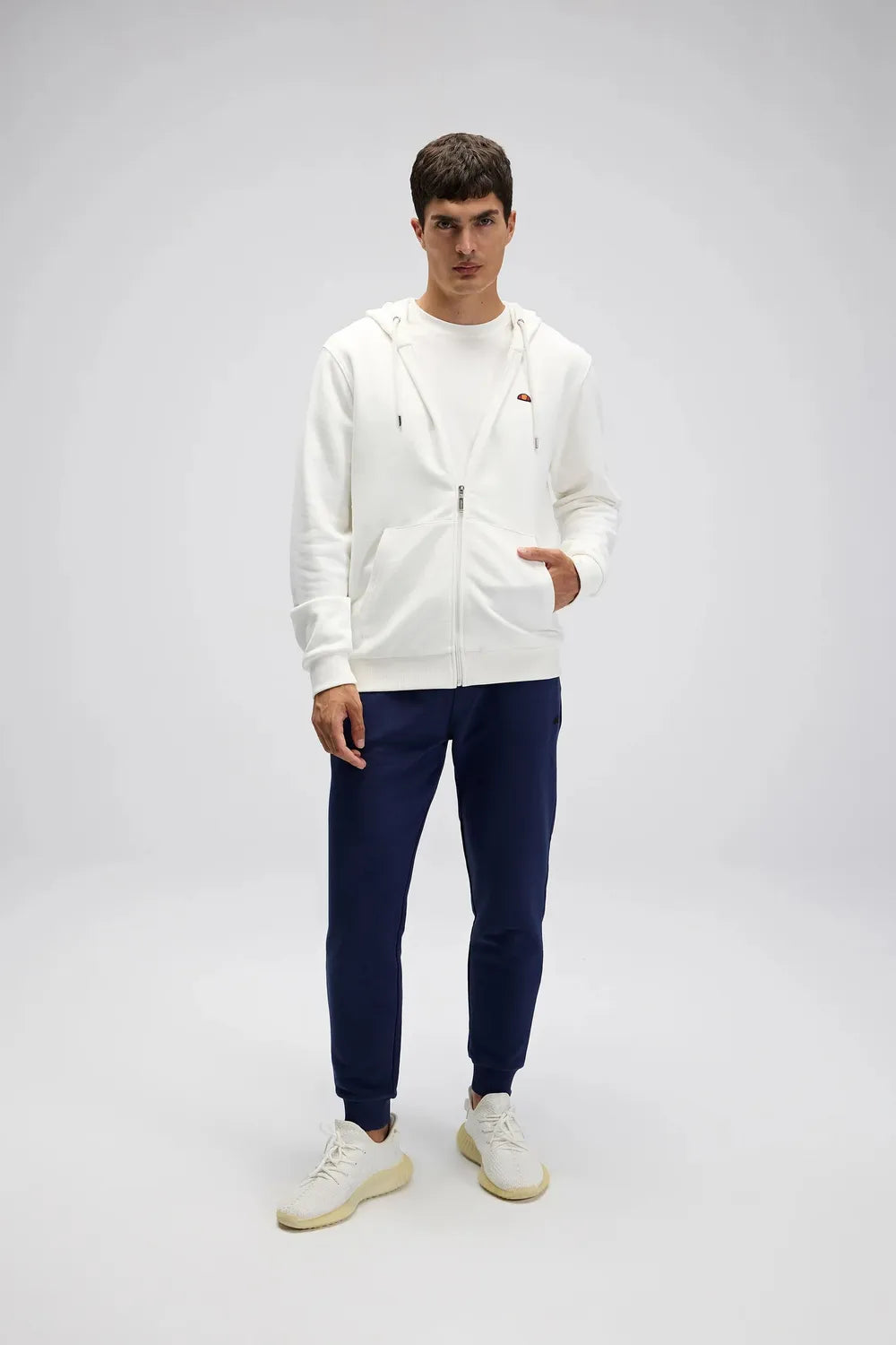 Ellesse Erkek Beyaz Kapüşonlu Sweat EM581-OF