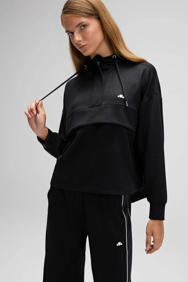 Ellesse Kadın Siyah Kapüşonlu Sweatshirt EF551-BK