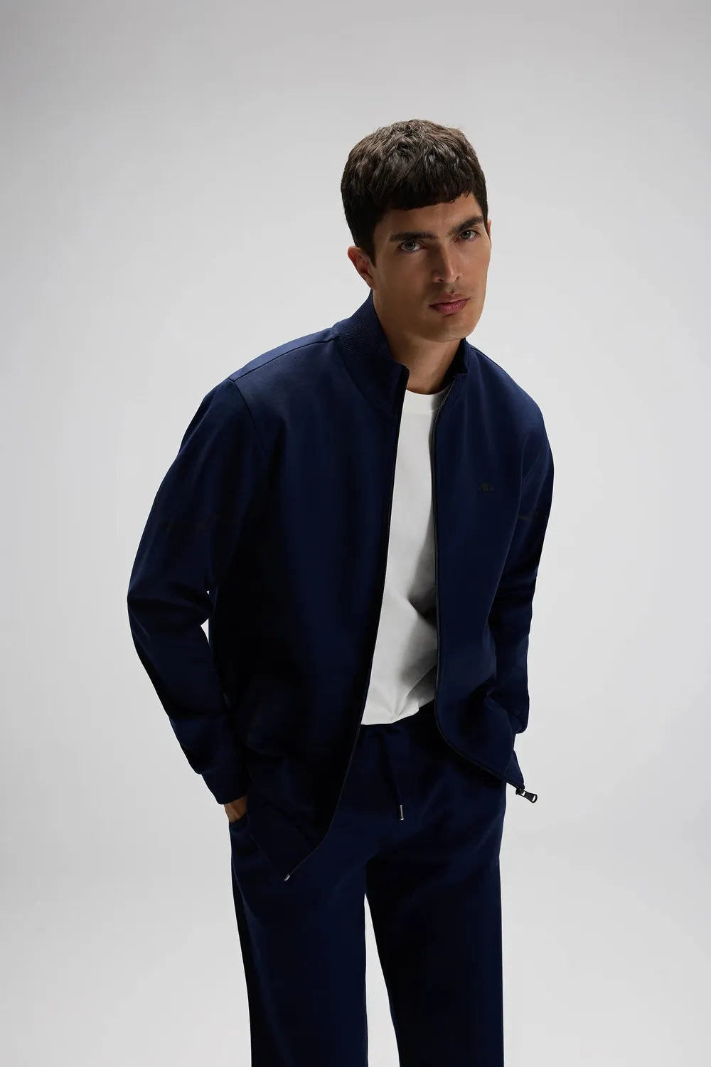 Ellesse Erkek Lacivert Fermuarlı Sweat EM545-NV