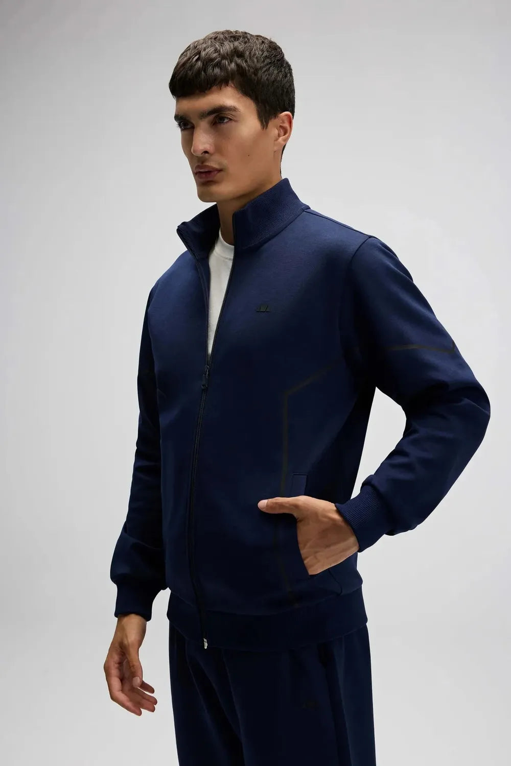 Ellesse Erkek Lacivert Fermuarlı Sweat EM545-NV