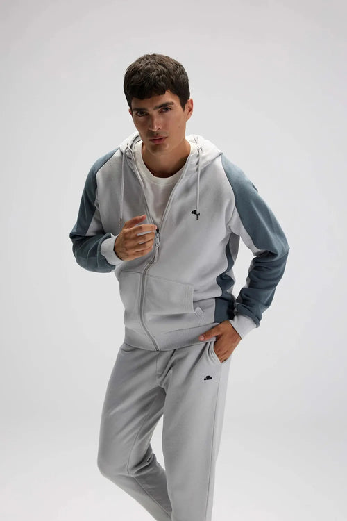 Ellesse Erkek Gri Kapüşonlu Sweat EM560-GI