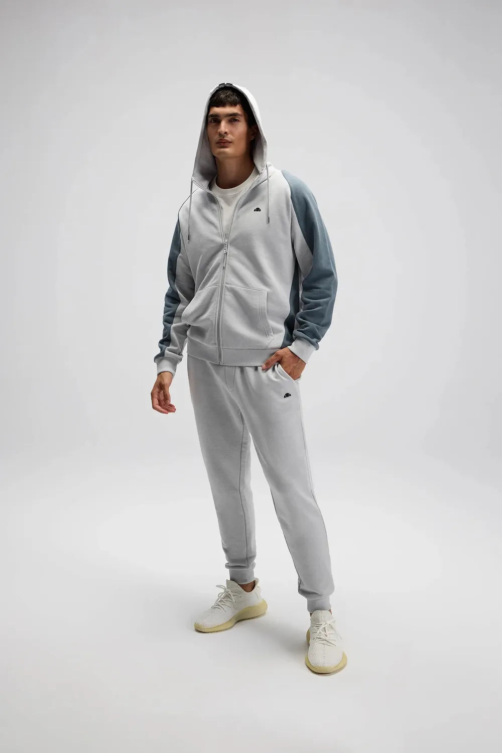 Ellesse Erkek Gri Kapüşonlu Sweat EM560-GI