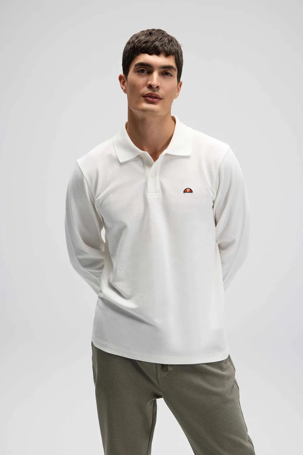 Ellesse Erkek Beyaz Polo Sweatshirt EM582-OF