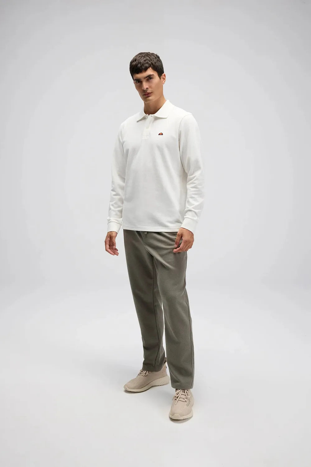 Ellesse Erkek Beyaz Polo Sweatshirt EM582-OF