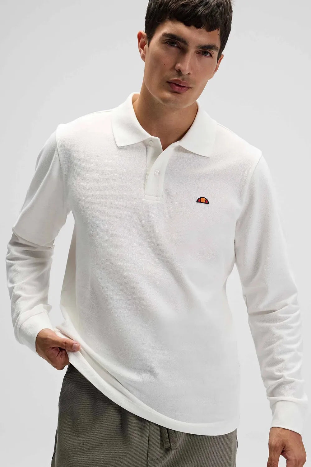 Ellesse Erkek Beyaz Polo Sweatshirt EM582-OF