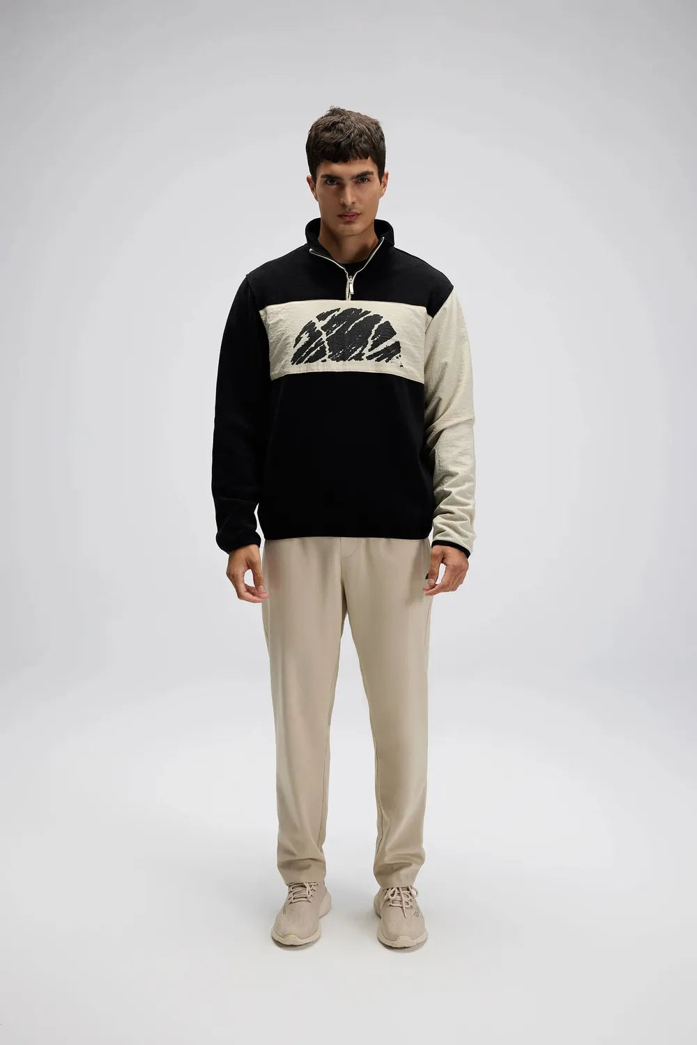 Ellesse Erkek Siyah Yarım Fermuarlı Sweat EM519-BK
