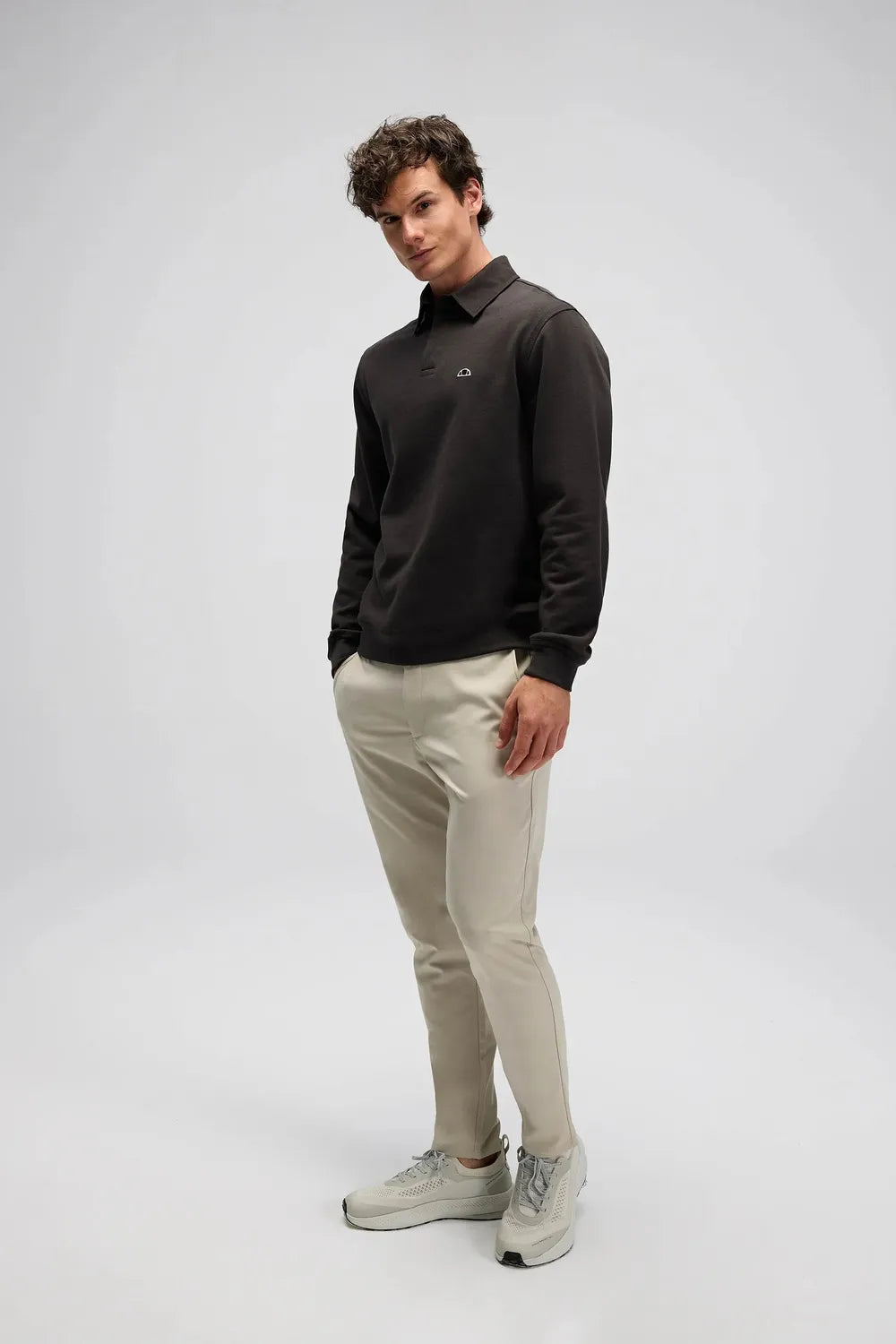 Ellesse Erkek Haki Polo Sweatshirt EM607-KH