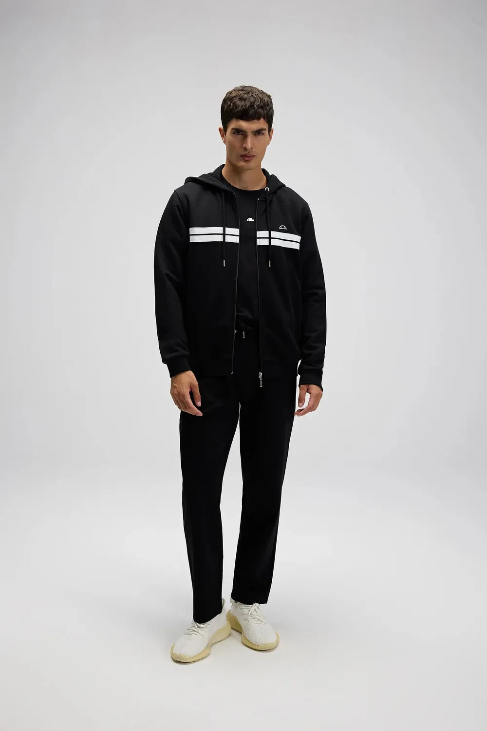 Ellesse Erkek Siyah Kapüşonlu Sweatshirt EM617-BK