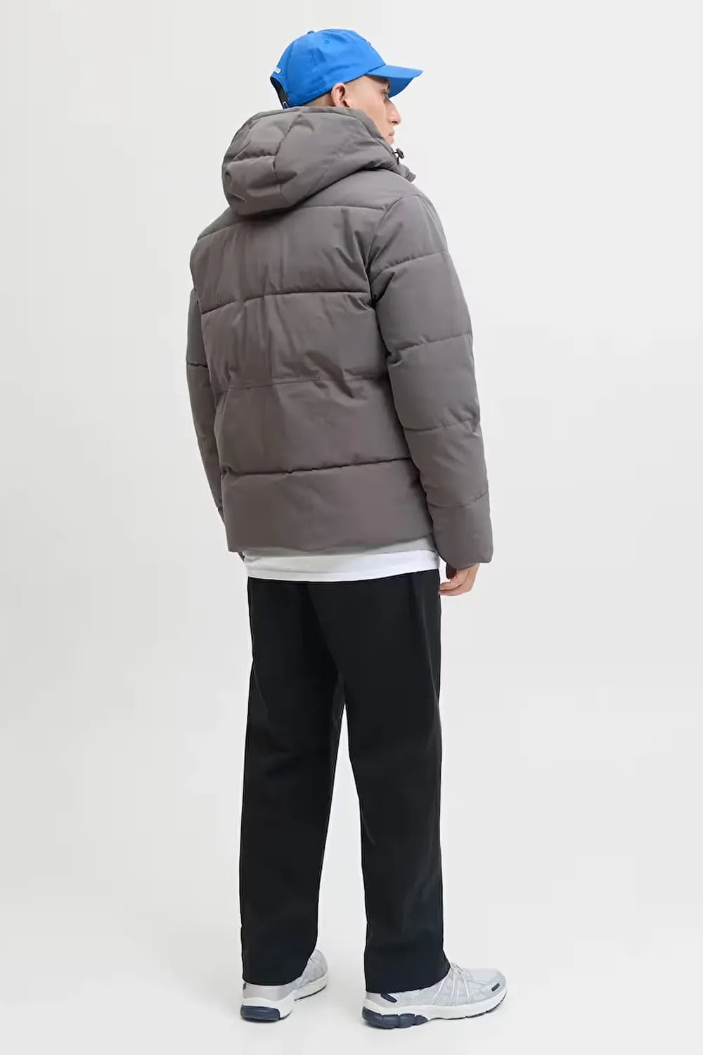 Jack & Jones Erkek Koyu Gri Puffer 12278792