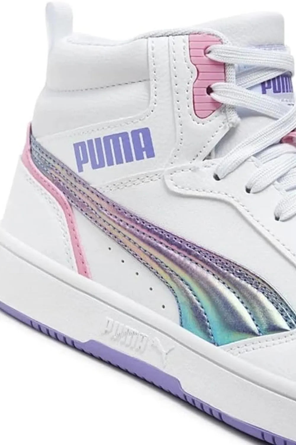 Puma Beyaz Rebound V6 Mid Bouncy Sky Kız Çocuk Bot 39872501