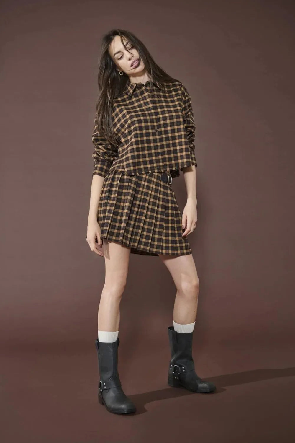 ONLY Kadın Orta Kahverengi Gömlek 15357803