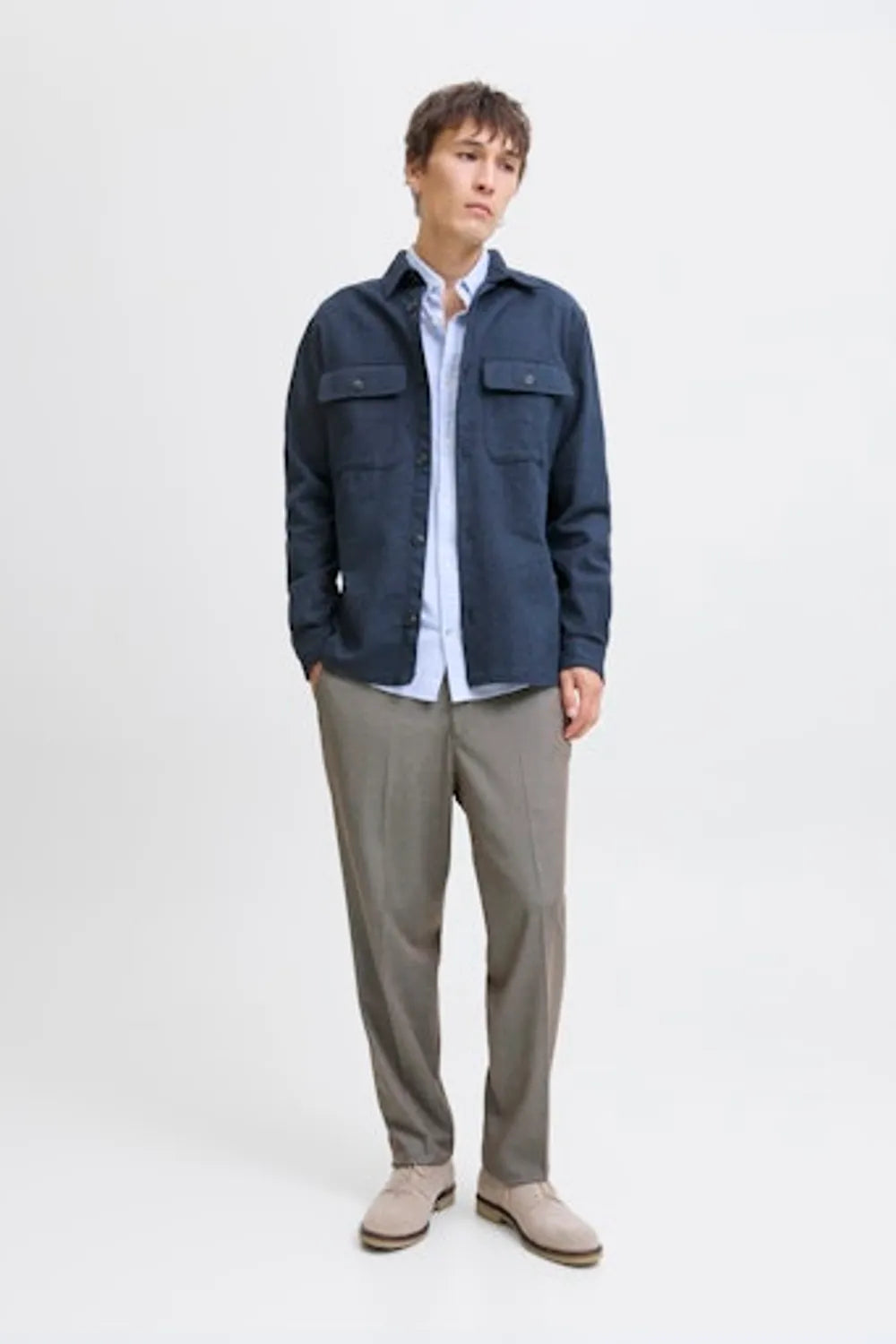 Jack & Jones Erkek Koyu Lacivert Gömlek 12286840