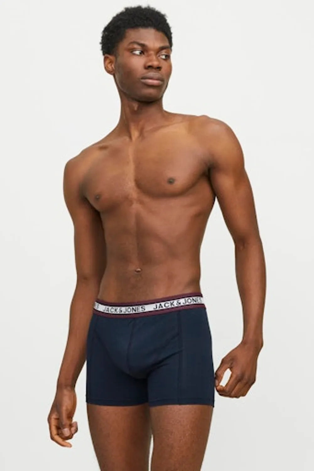 Erkek 3 lü Ambalajlı Pamuklu Boxer 12270759 - Jack & Jones - KARIŞIK - S