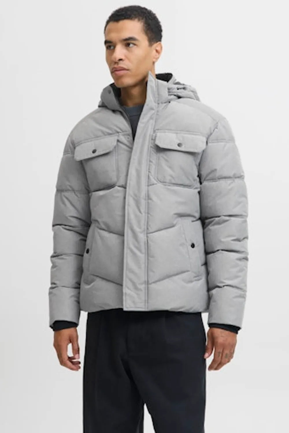 Jack & Jones Erkek Koyu Yeşil Puffer Ceket 12279687
