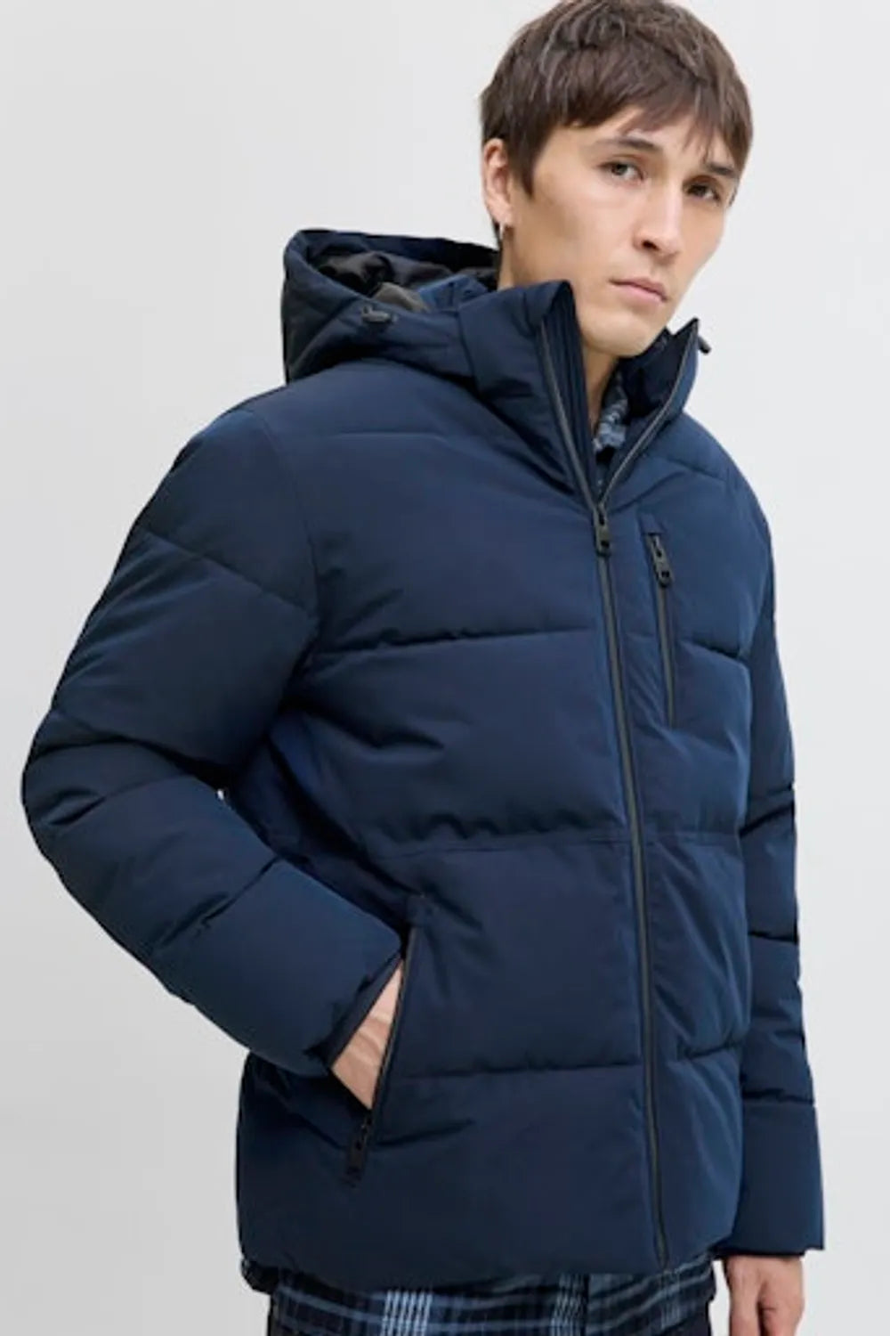 Jack & Jones Erkek Koyu Lacivert Puffer 12278792