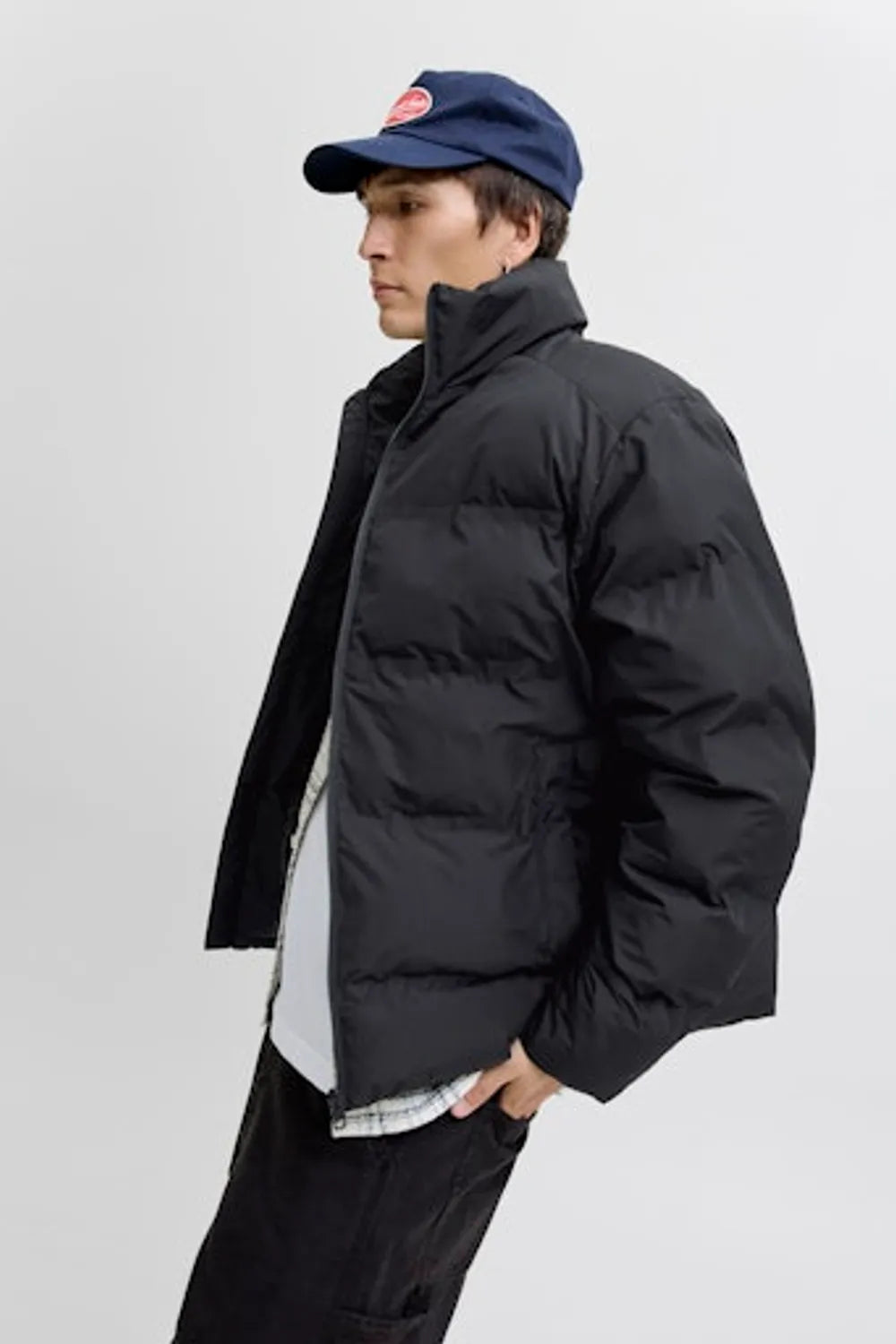 Jack & Jones Erkek Siyah Puffer 12278750