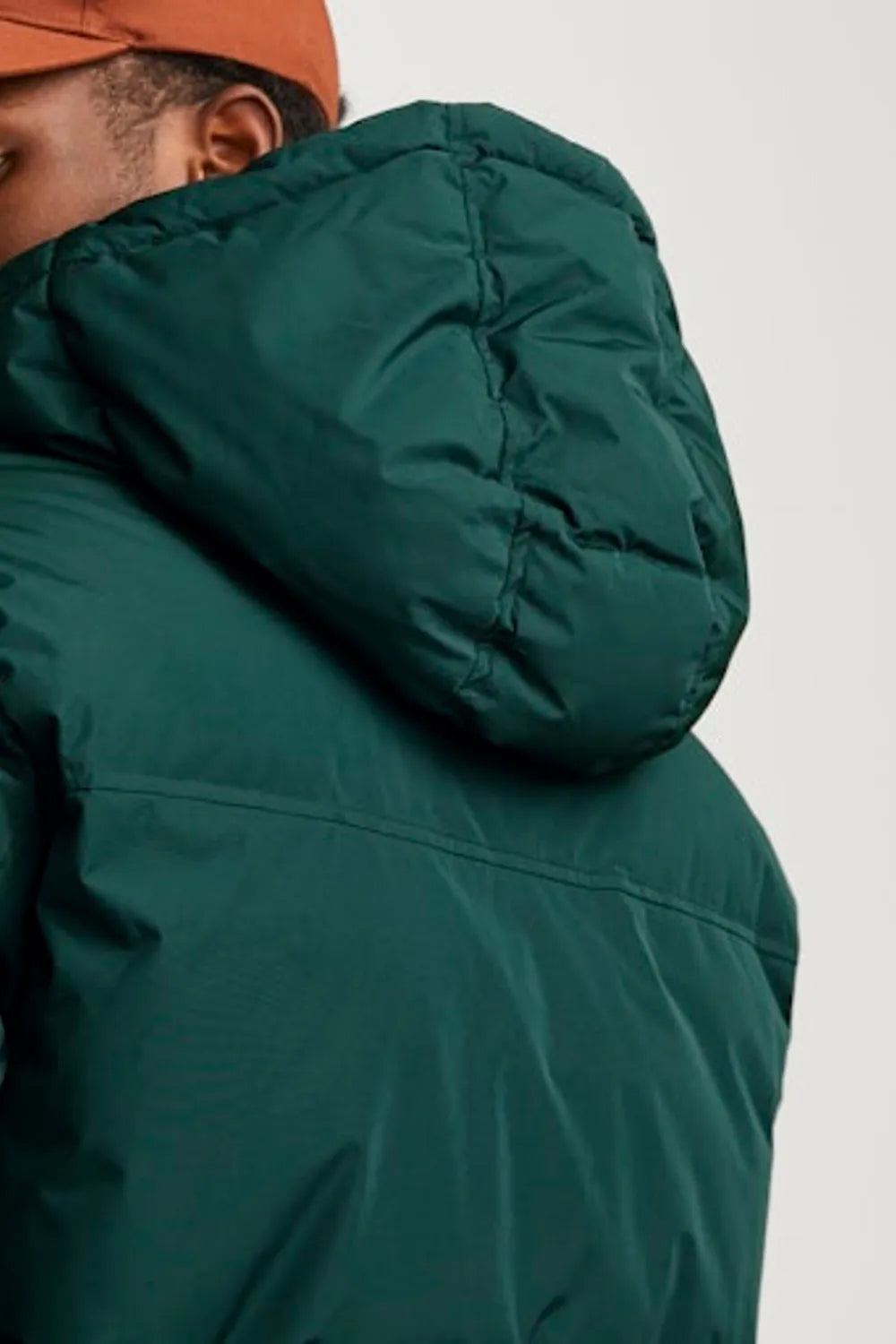 Jack Jones Erkek Essentials Jjebradley Comfort Fit Kapüşonlu Yeşil  Mont  12256974Y