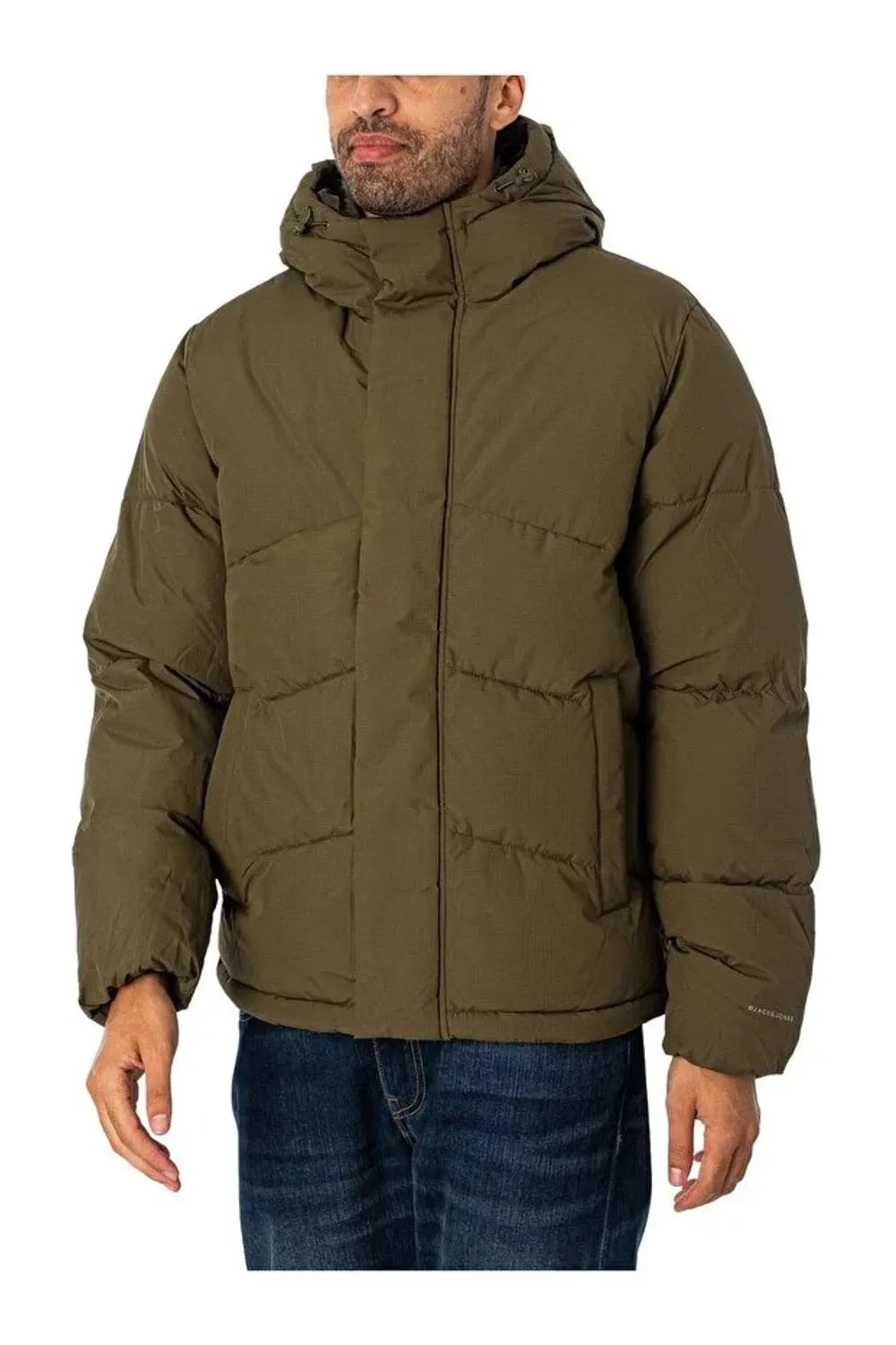 Jack Jones Erkek Jjworld Yeşil Puffer Mont 12259850Y