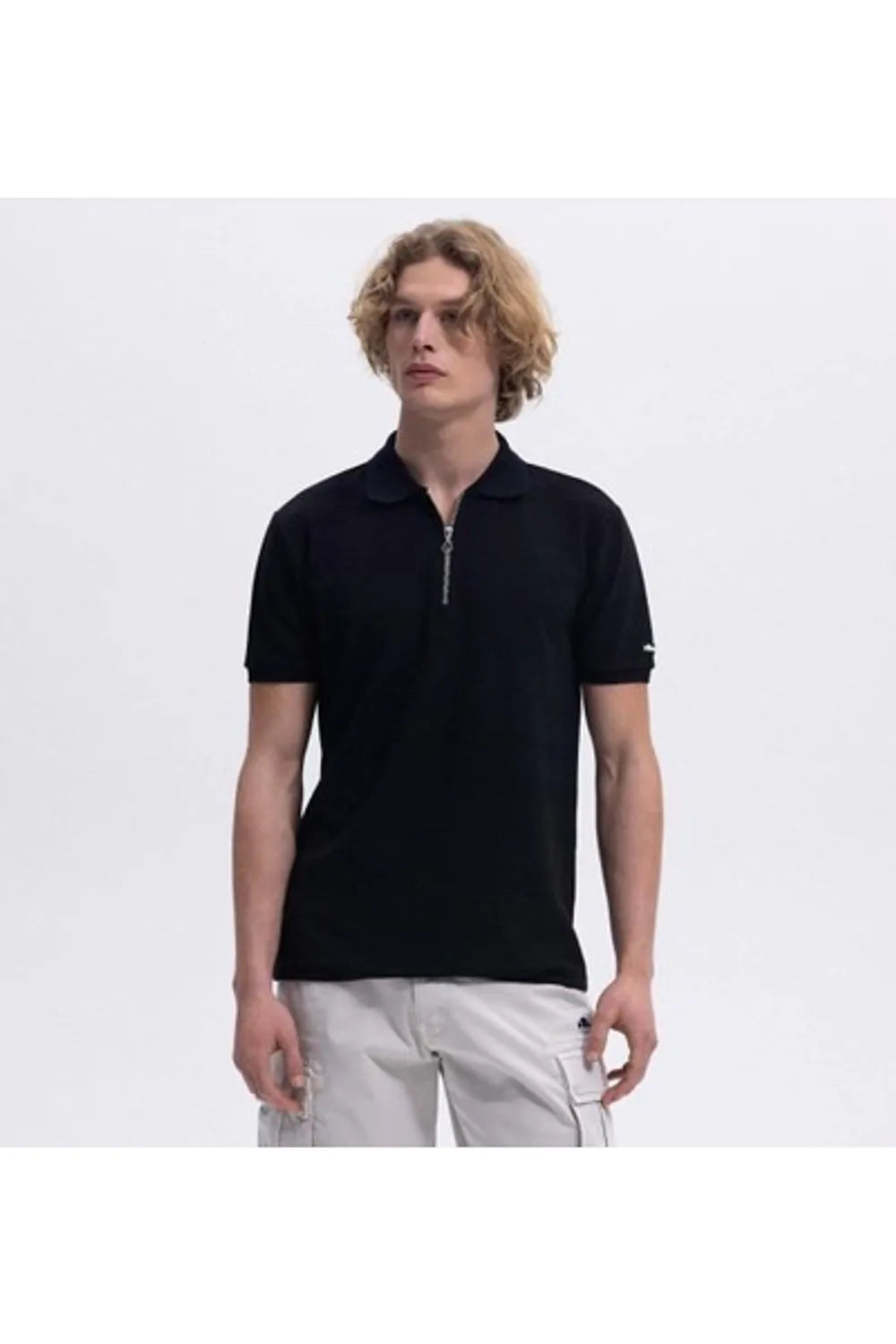 ELLESSE Erkek Siyah Polo Tişört EM493