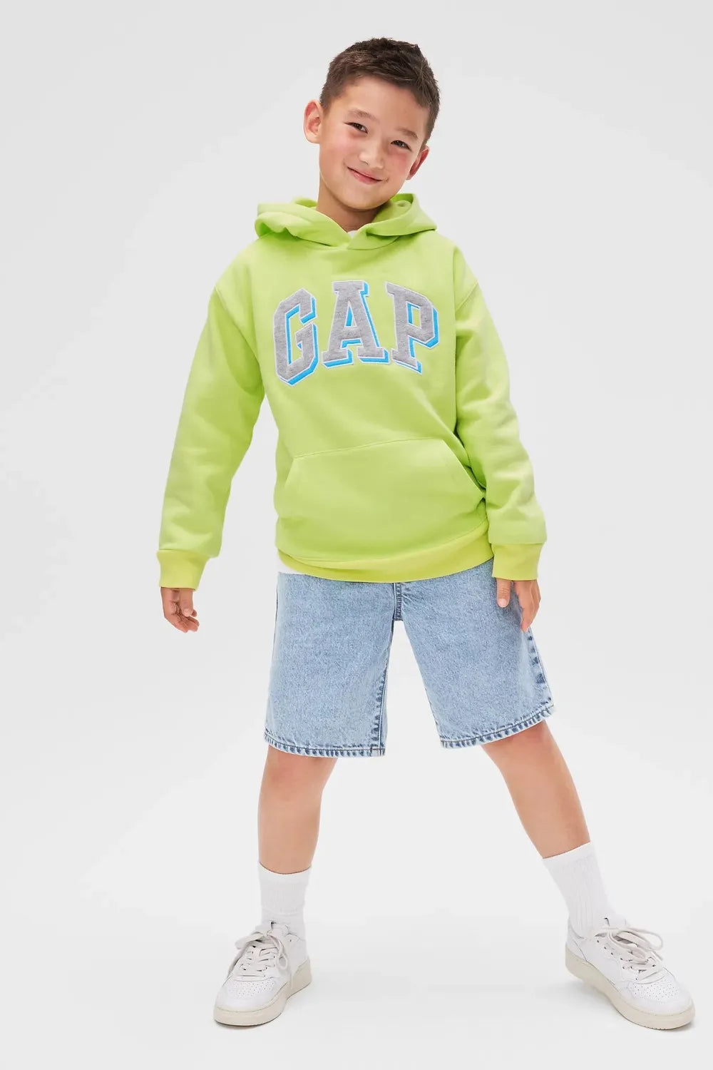 GAP Erkek Mavi V-PO Relaxed DNM Short 723848000