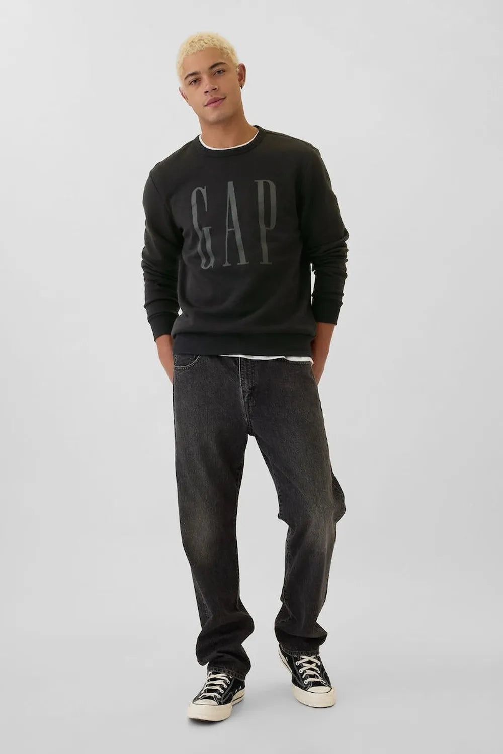 GAP Erkek Siyah Eşofman Üst 542214002