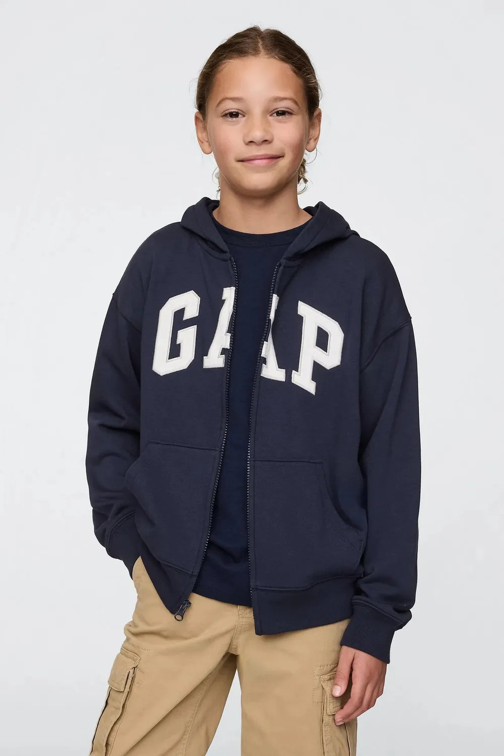 GAP Erkek Lacivert Kapüşonlu Sweatshirt 743966001