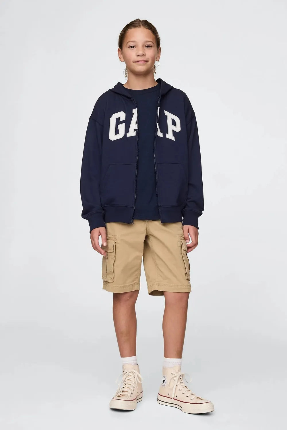 GAP Erkek Lacivert Kapüşonlu Sweatshirt 743966001