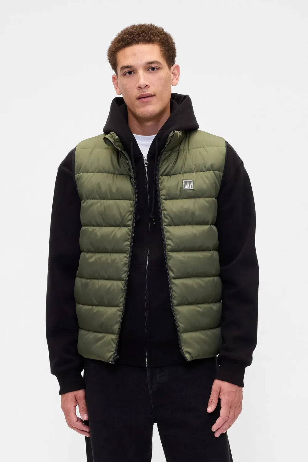 GAP Erkek Koyu Yeşil Yelek 790584000