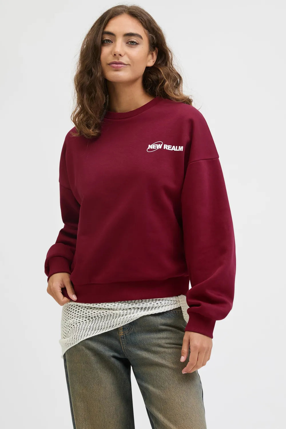 JJXX Kadın Bordo Sweat 12281231