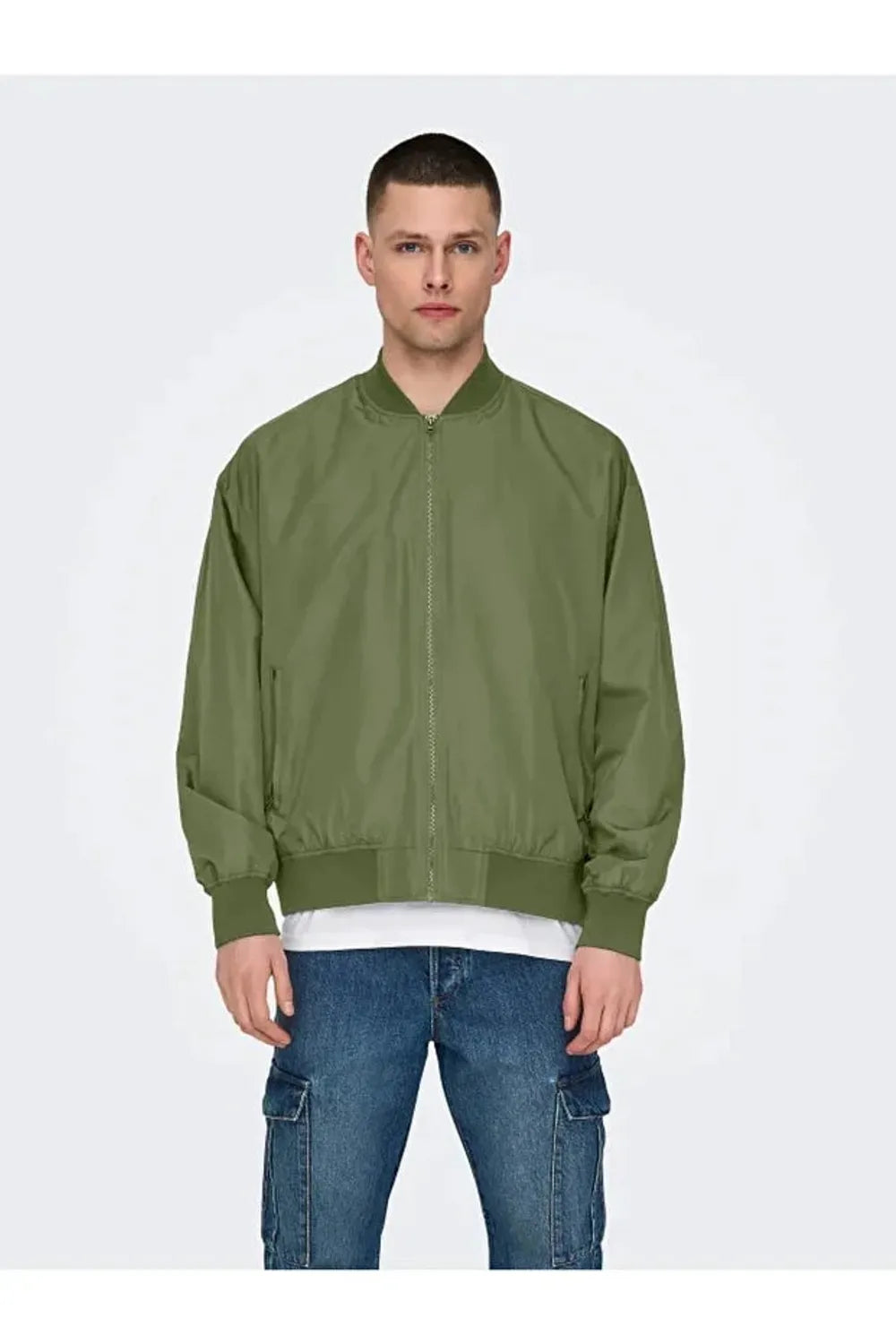 ONLY SONS Erkek Zeytin Yeşili Bomber Ceket 22030757