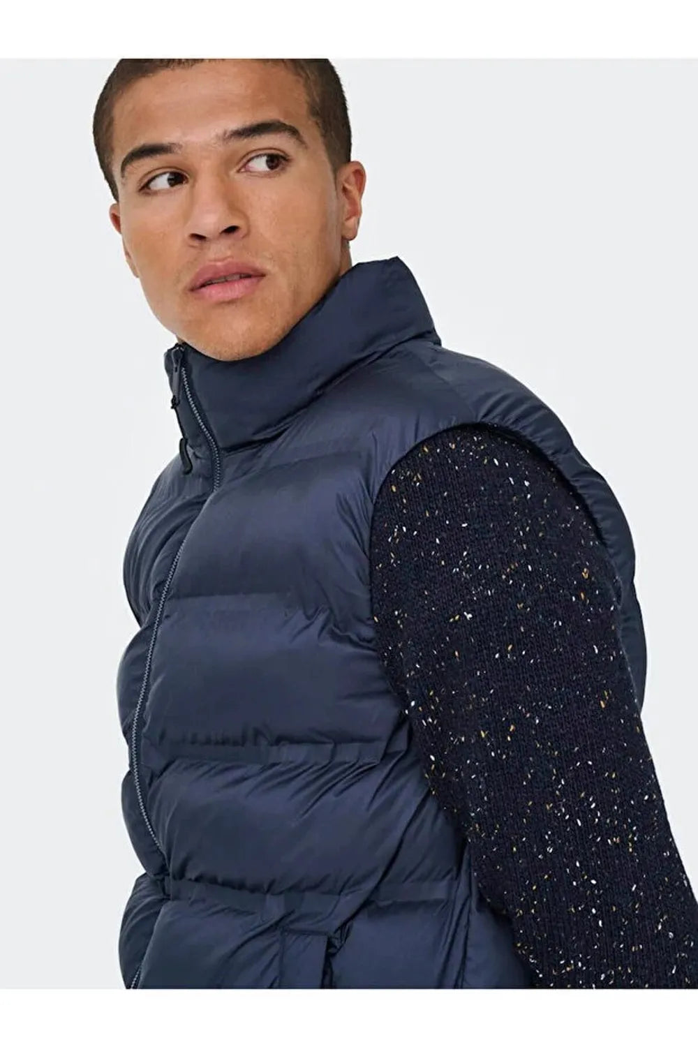 ONLY SONS Erkek Gece Koyu Lacivert Yelek 22034830