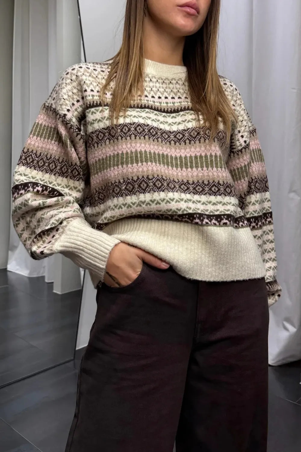 ONLY Kadın Açık Taş Kazak 15285832