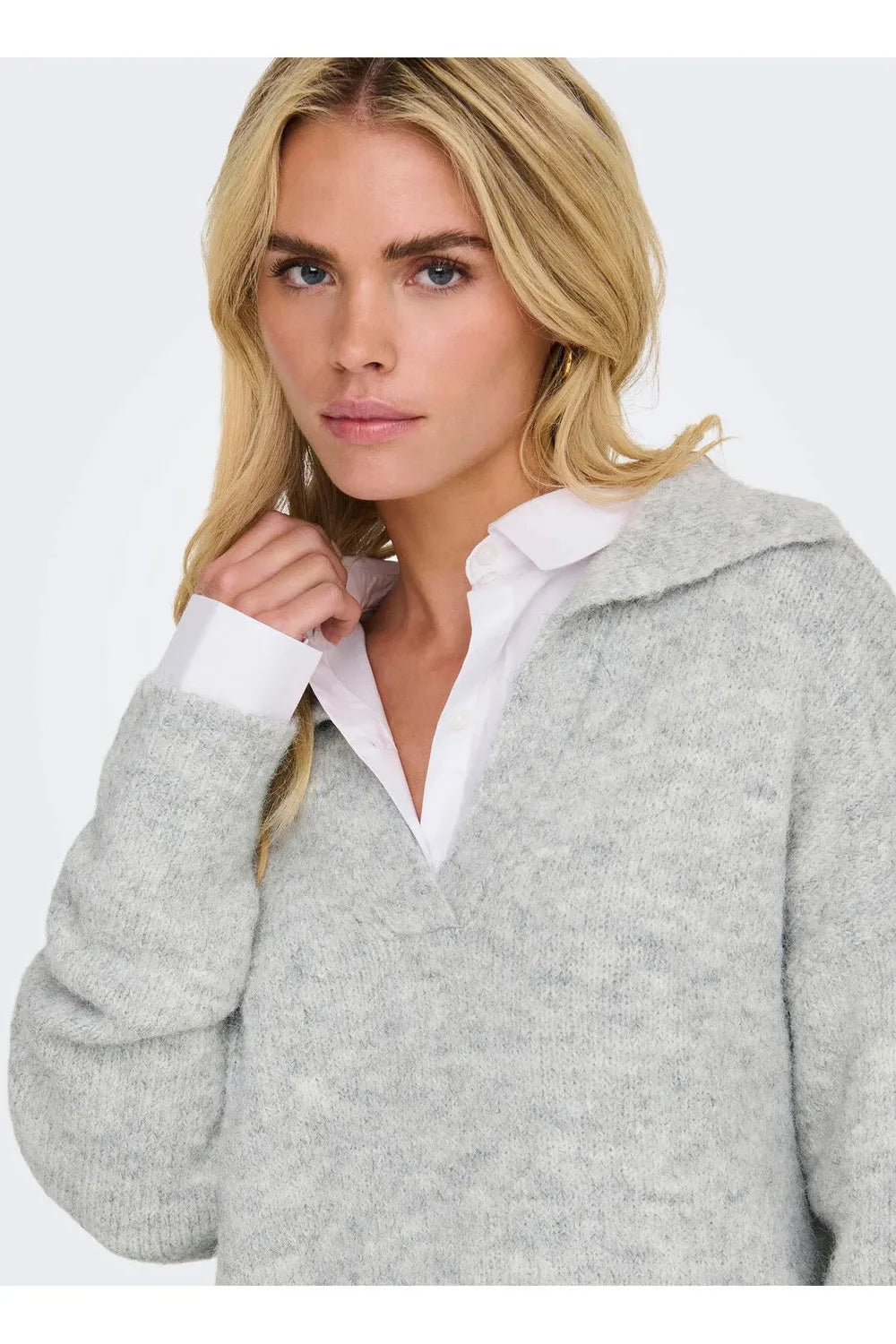 Only Kadın Onlmaggie Gri Yün Kazak 15324310