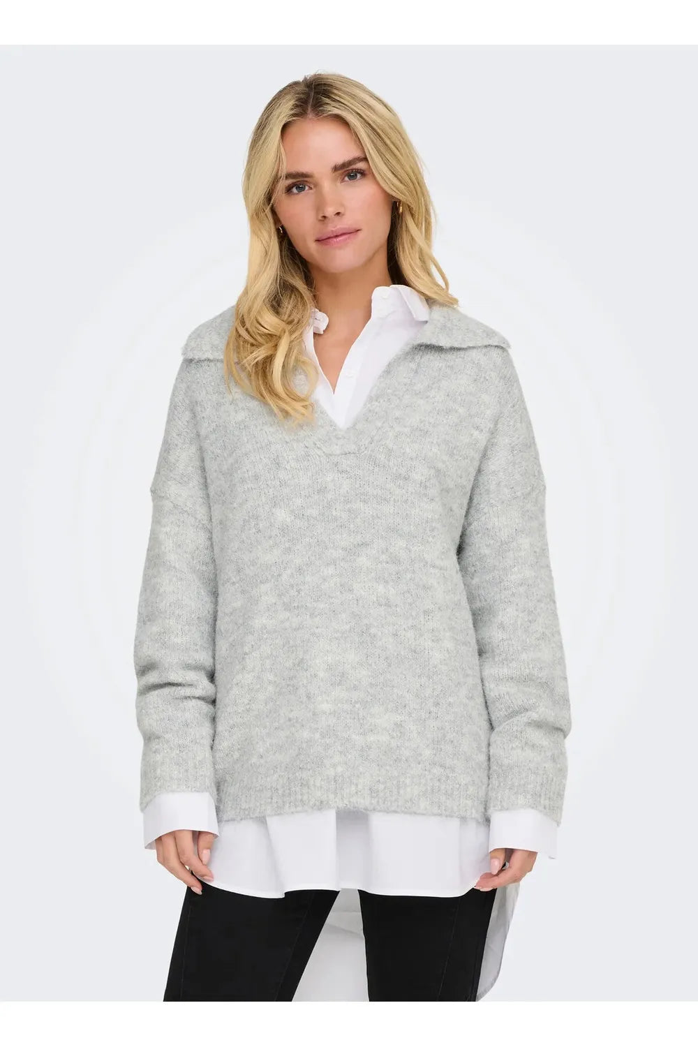 Only Kadın Onlmaggie Gri Yün Kazak 15324310