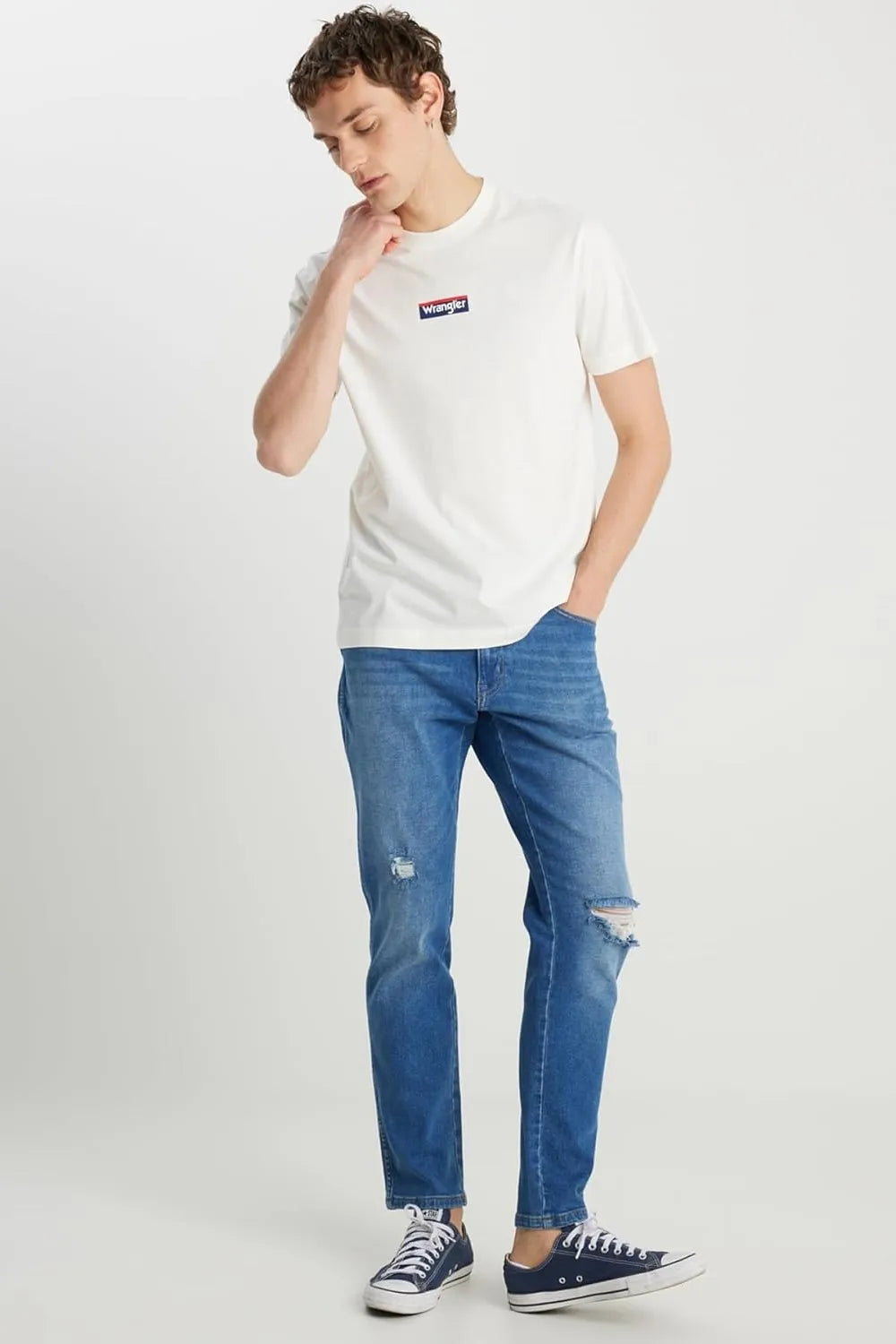 WRANGLER Erkek Beyaz Tişört W2510527