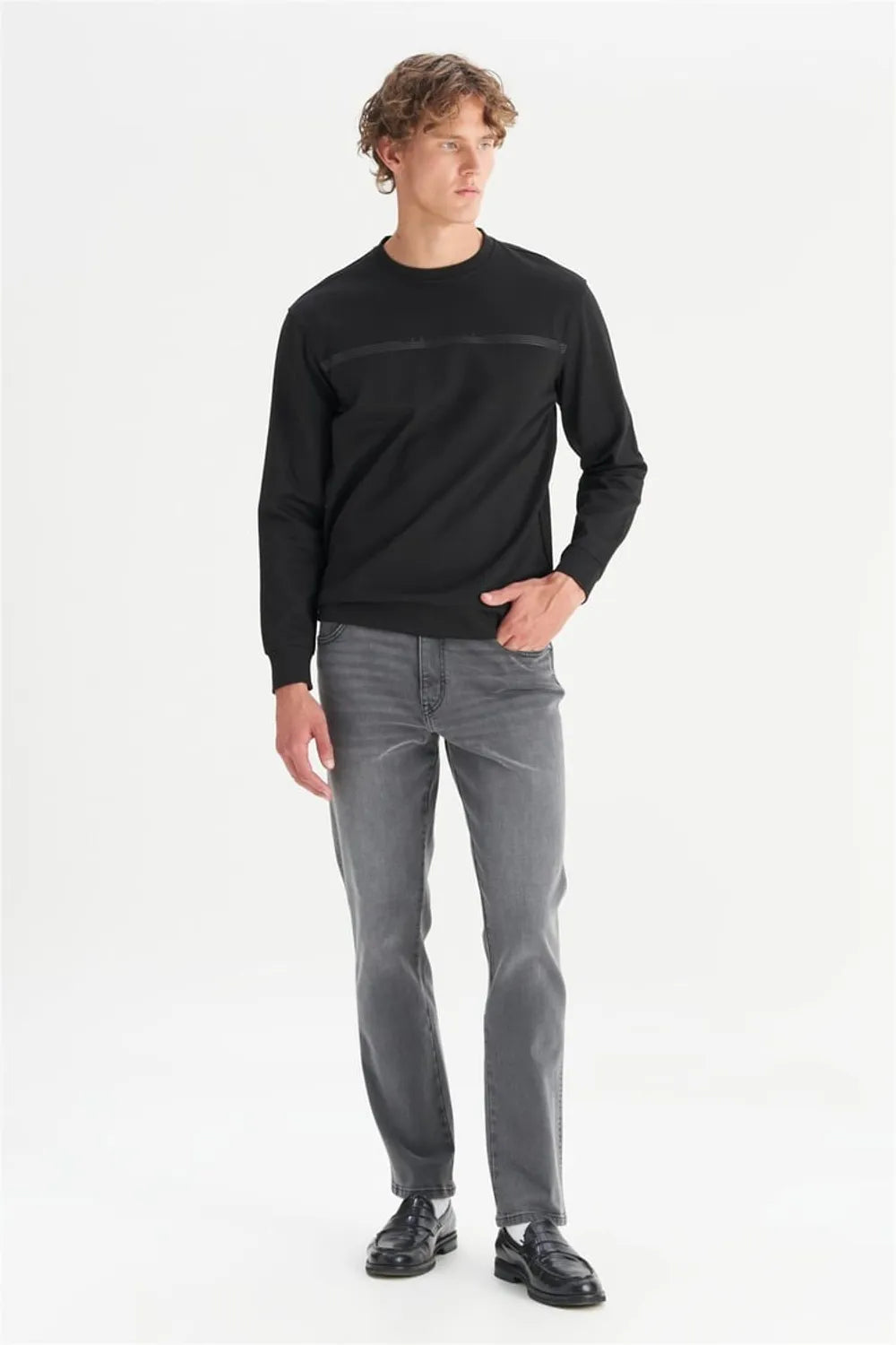WRANGLER Erkek Siyah Sweatshirt W2520534