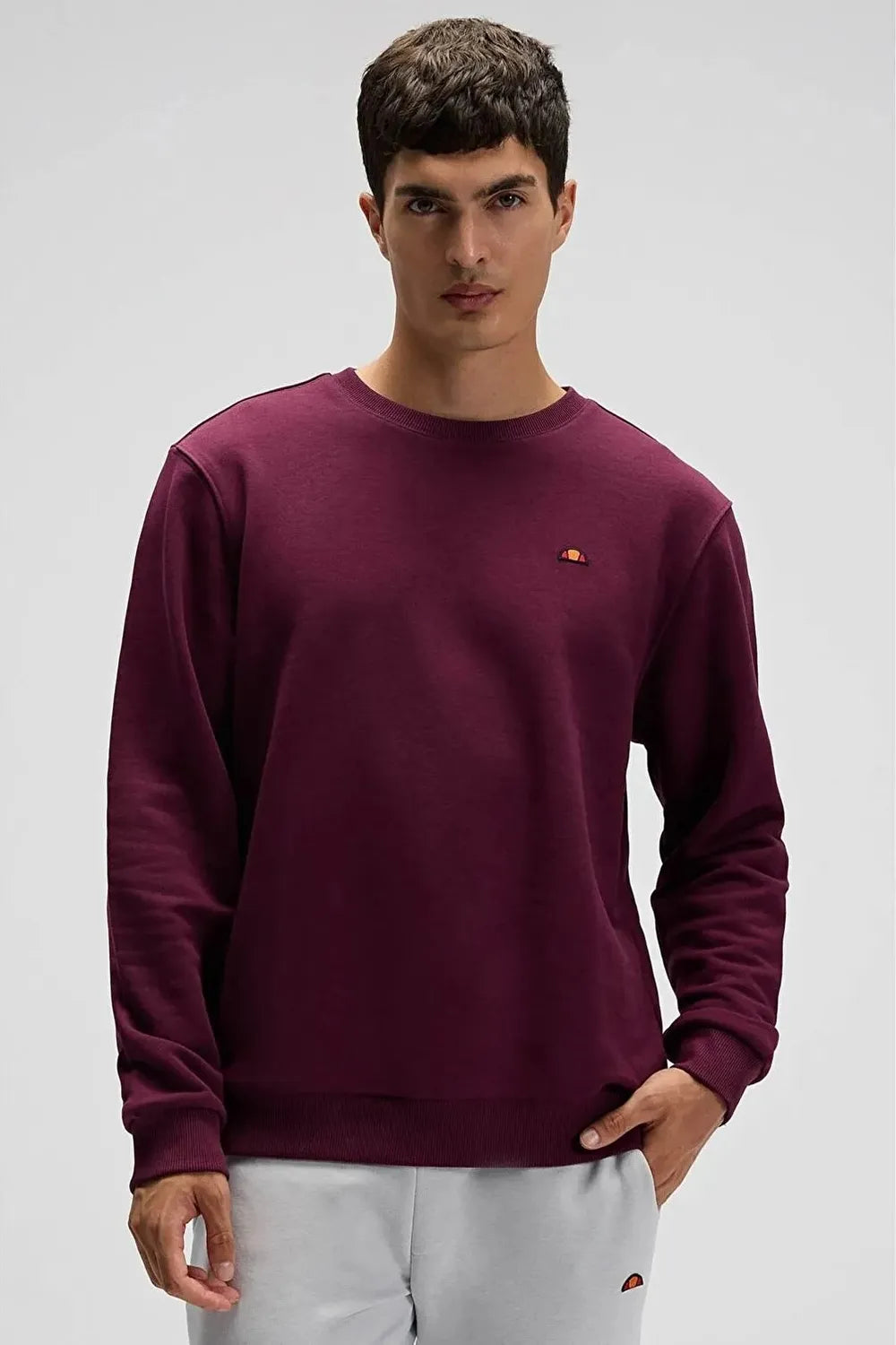 Ellesse Erkek Şarap Kırmızısı Sweatshirt EM579-BRD
