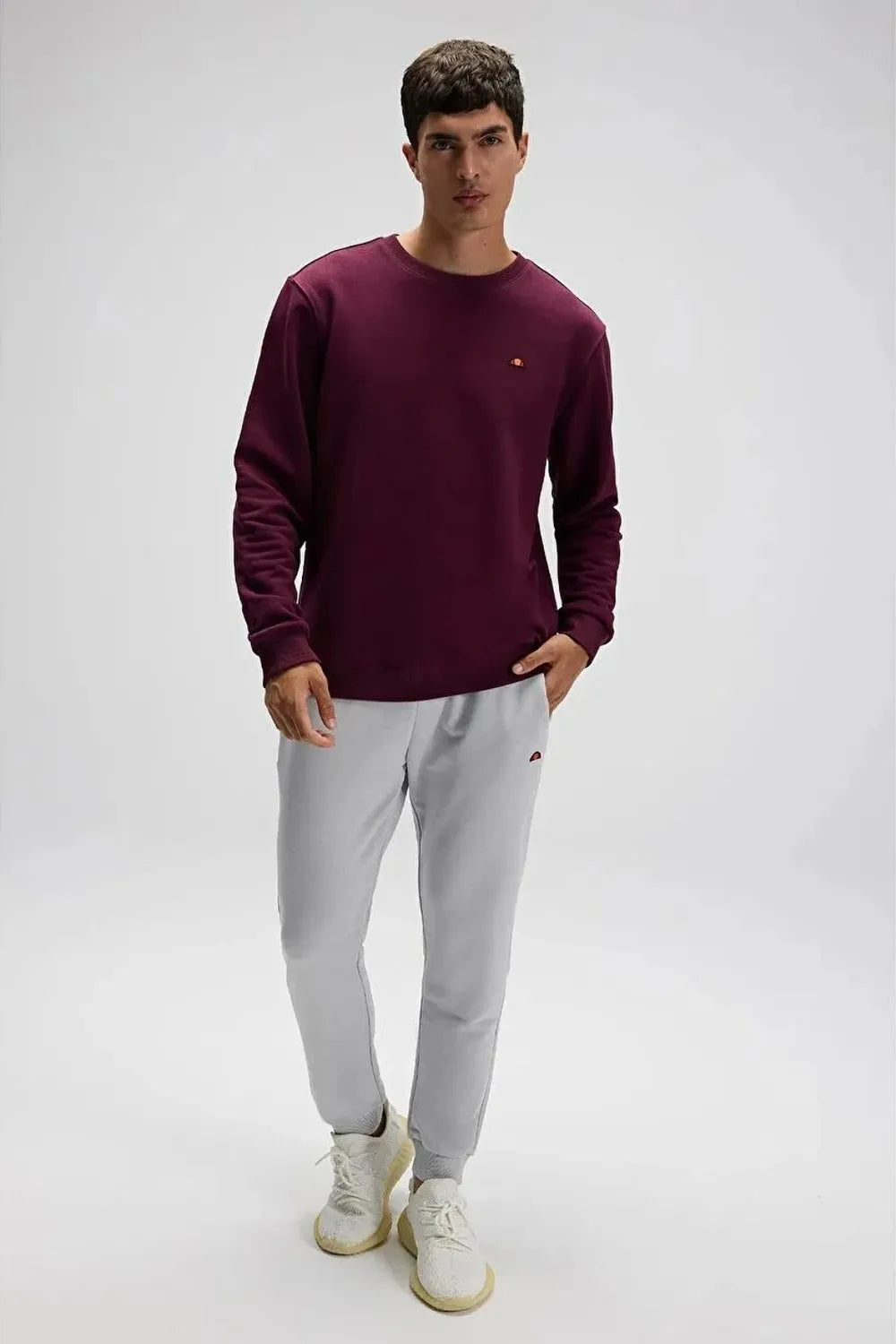 Ellesse Erkek Şarap Kırmızısı Sweatshirt EM579-BRD